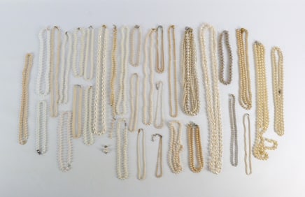 Vintage and Mordern Faux Pearl Necklaces