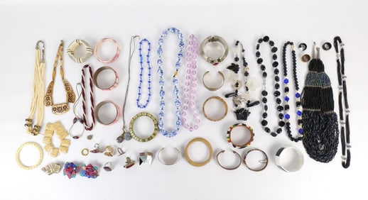 Group of Vintage and Bohemian Jewelry and More