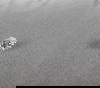 Cushion Shaped Old European Cut Natural Diamond : Cushion Shaped Old European Cut Natural Diamond. The lot includes a 19th century 4.8mm x 4.3mm x 3mm cushion shaped old European cut, near colorless diamond. It features excellent brilliance, fire, an