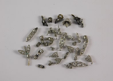Mix of Antique Platinum and Diamond Links and More