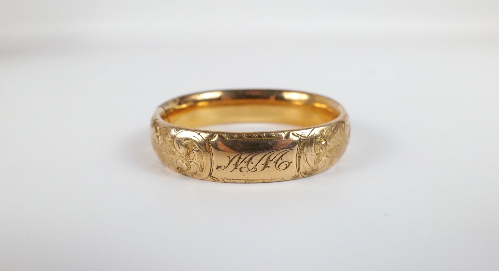 19th Century Gold Filled Bangle Bracelet (1 of 8)