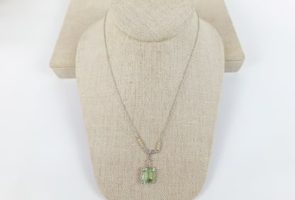 10K Gold Art Deco Necklace