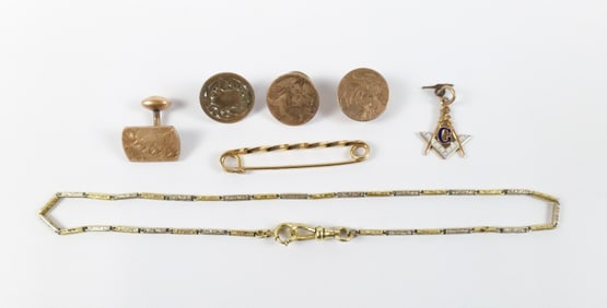 Gold Filled 19th Century Mens Items