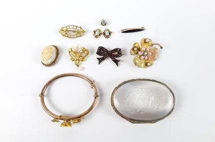 Group of 19th Century Gold Filled Items