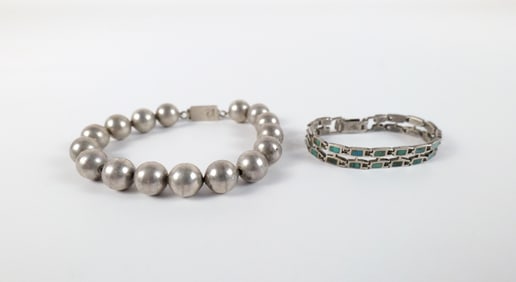 Pair of Vintage Sterling Bracelets