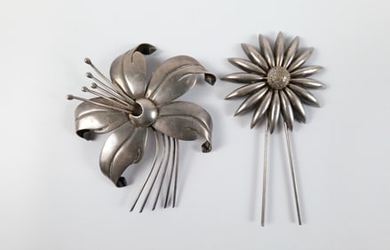 Vintage Mexican Sterling Lily Brooch and More