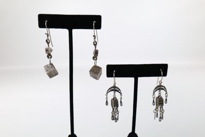 Pair of Vintage Sterling Silver Earrings