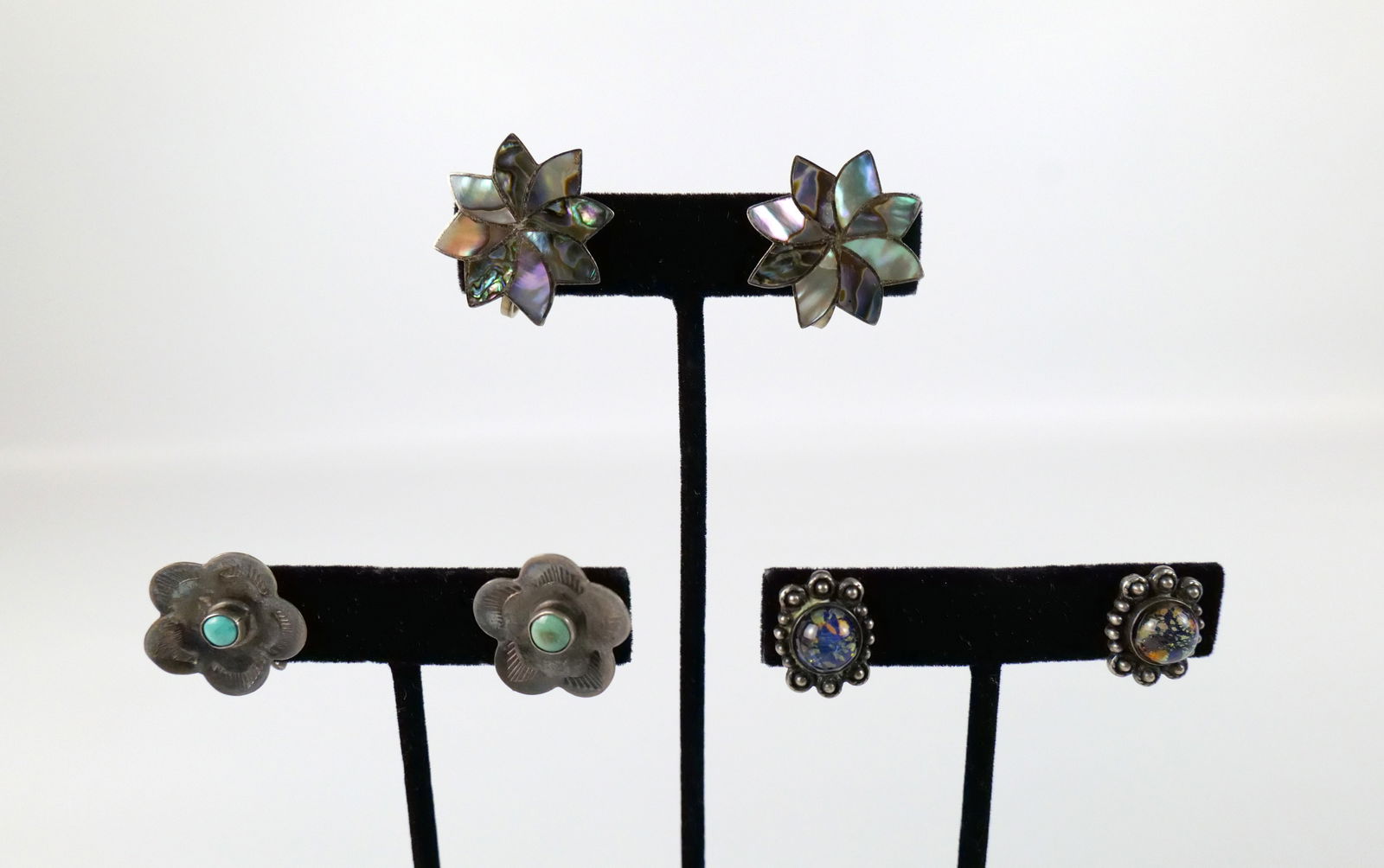 3 Pairs of Vintage Sterling Earrings (1 of 16)