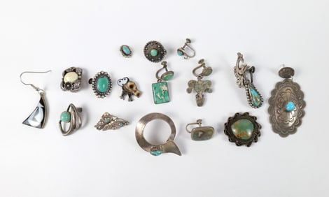 Group of Vintage Single Earrings