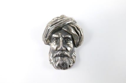 Vintage Sterling Arabian Man Brooch