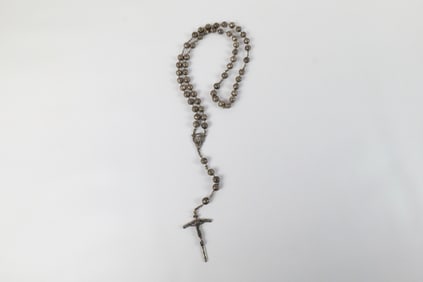 Vintage Sterling Bead Rosary