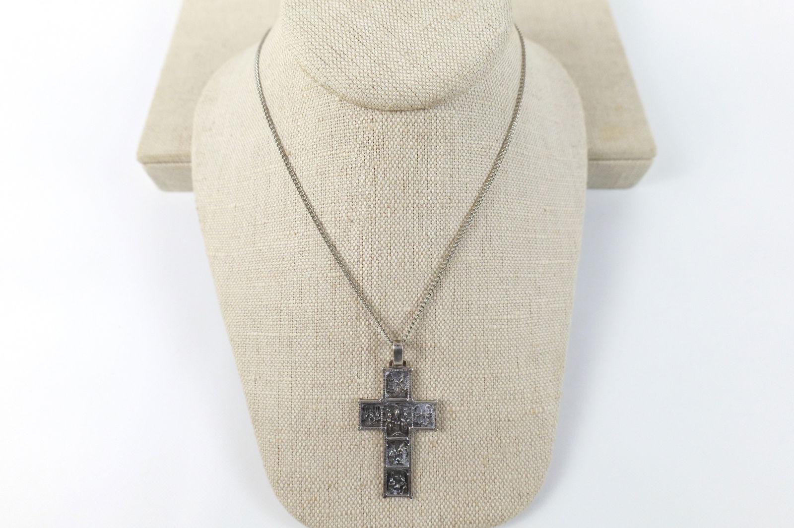 Vintage Spanish Sterling Cross Pendant (1 of 6)