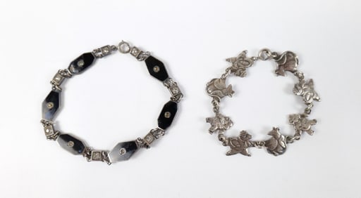 Pair of Vintage Sterling Bracelets