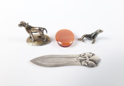 Group of Antique Sterling and 800 Silver Items
