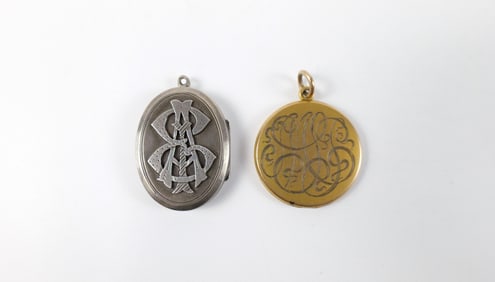 Pair of 19th Century Lockets