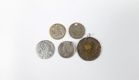 5, 19th Century Love Token Charms