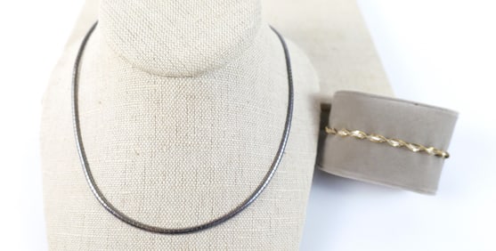 Sterling Slide Necklace and Bracelet