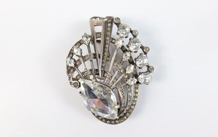 1940s Sterling Eisenburg Fur Clip