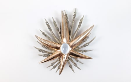 1940s Sterling Nettie Rosenstein Fur Clip
