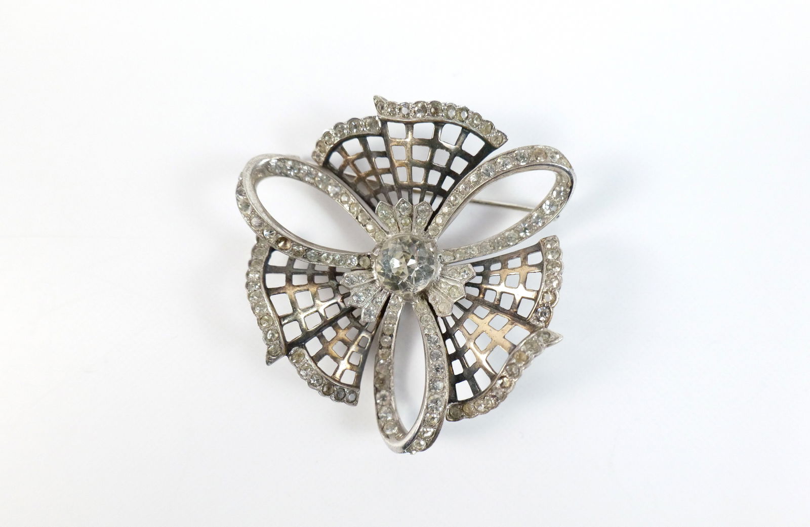 Vintage 1940s Sterling Brooch by Mazer  (1 of 8)