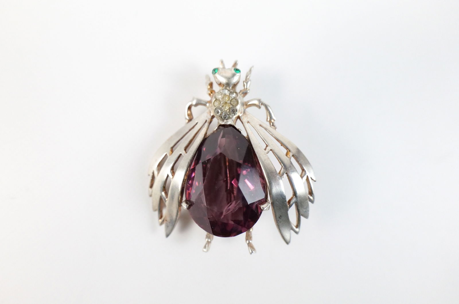 Vintage Late 1940s Sterling Bug Brooch by Reja (1 of 8)