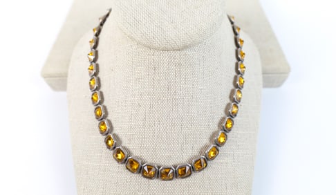Antique Early 20th Century Sterling Necklace