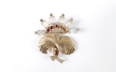 Vintage 1940s Sterling Brooch by Coro Craft