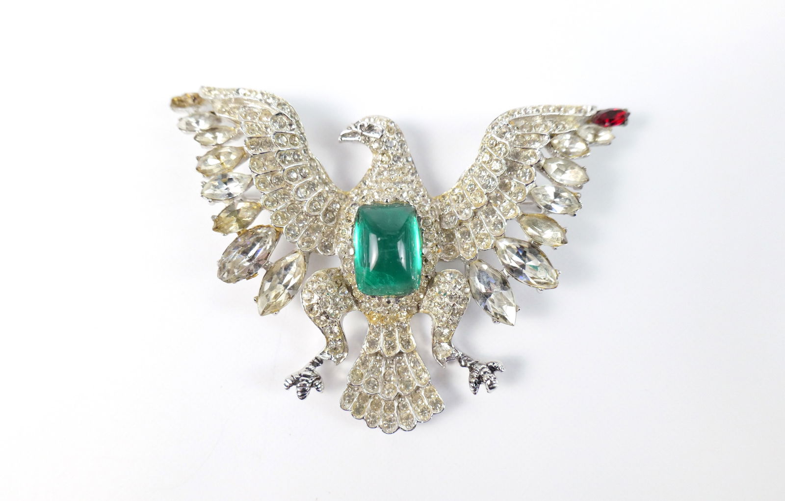 1960s Large Rhinestone Eagle Brooch by Eisenburg (1 of 8)