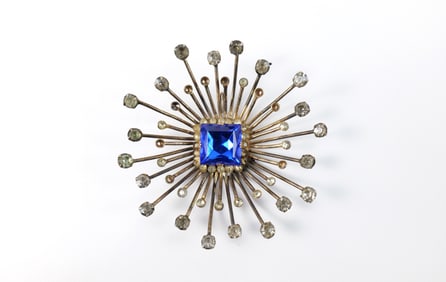 Midcentury Sterling Starburst Pendant