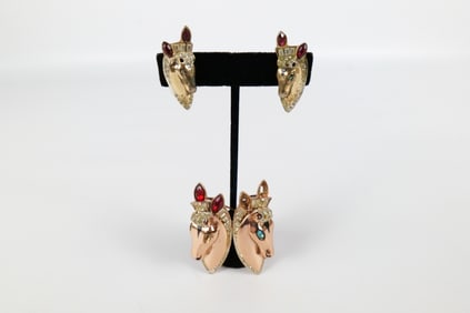 1940s Sterling Horse Head Duette by Coro Craft