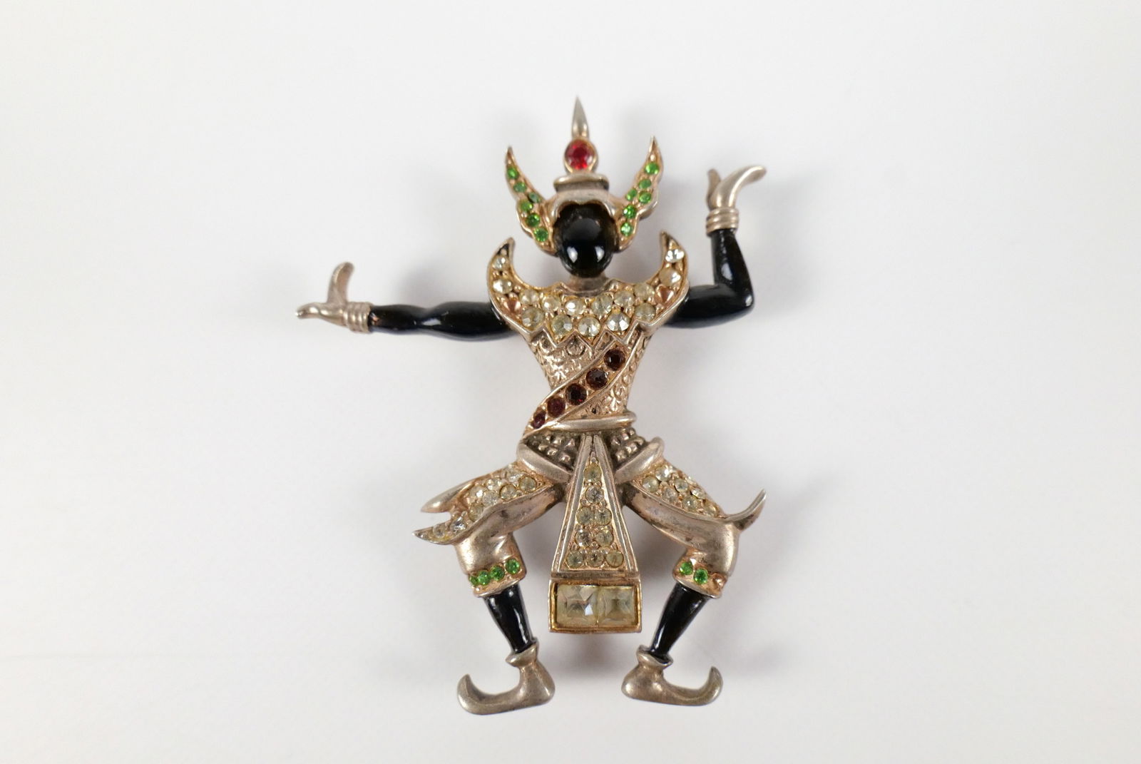 1940s Sterling Thai Dancer Brooch by Urie Mandle (1 of 6)