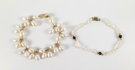 Pair of Freshwater Pearl Bracelets