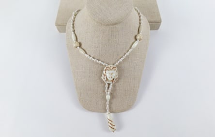 Neiger Bros. Egyptian Revival Czech Glass Necklace