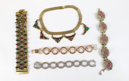 Mixed 1940s Costume Jewelry