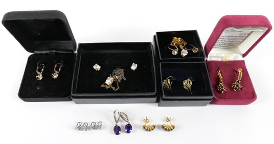 Group of Sterling CZ Jewelry