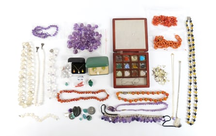 Vintage and Modern Semi Precious Gemstone Jewelry