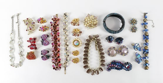 Group of Vintage Aurora Borialis Jewelry