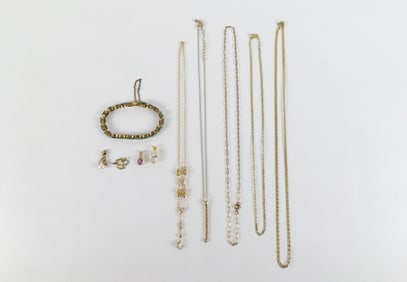 Group of Sterling, Gold Filled, and Gold Tone Jewelry