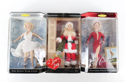 Lot of 3 Barbie Dolls