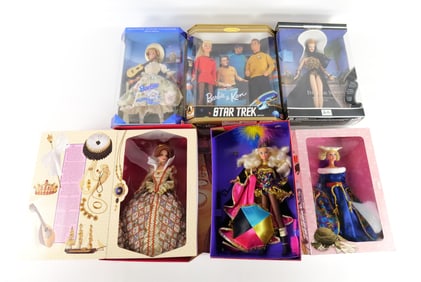 Lot of 6 Barbie Dolls