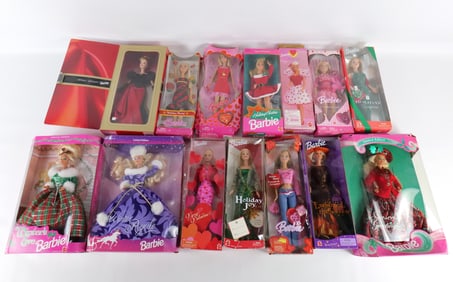 Lot of 14 Barbie Dolls