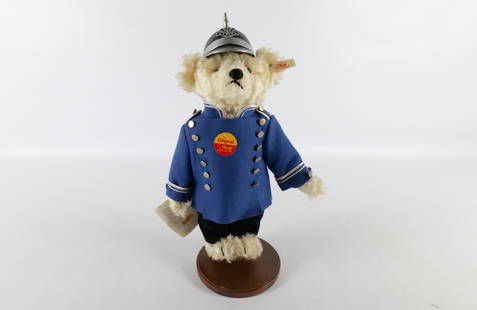 Steiff Mohair Berliner Schutzmann Teddy Bear: Steiff Mohair Berliner Schutzmann Teddy Bear. Comes with Tag and Ear Tag. Measures 14.5" tall. All invoices must be paid within 24 hours of the sale. We offer multiple shipping options please read the