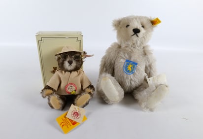 Lot of 2 Steiff Mohair Teddy Bears