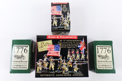 Lot of 4 King & Country Military Miniatures