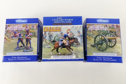 Lot of 3 Collector's Showcase Military Miniatures