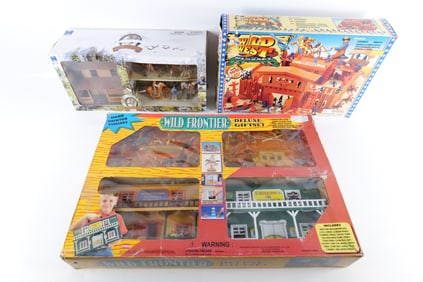 Lot of 3 Western Themed Playsets