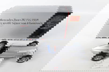 CMC Mercedes Benz W154 1938 Sieger Diecast Car: CMC Mercedes Benz W154 1938 Sieger Diecast Car. Comes in Box. The box was previously used as a shipper so it has tape and stickers on it. All invoices must be paid within 24 hours of the sale. We offe