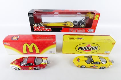 Lot of 3 Pro Stock and Dragster Cars - All 1:24 Scale