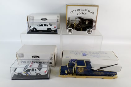 Lot of 4 Police Vehicles