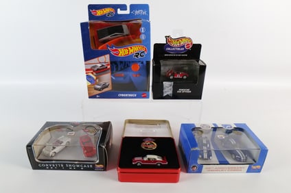 Lot of 5 Hot Wheels and Johnny Lightning Collectible Car Sets